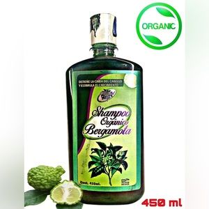 ORGANIC  BERGAMOT SHAMPOO 15.22 FL  OZ  / 450 ML MADE IN MEXICO, NEW ORIGINAL